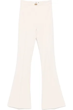 Elisabetta Franchi Pantalon en crêpe à coupe évasée