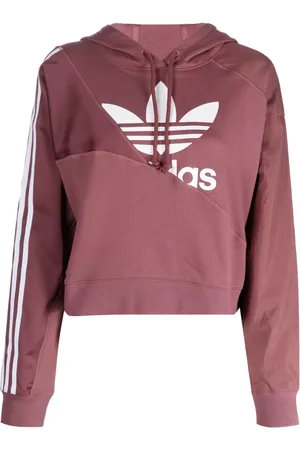 adidas Hoodie crop à lien de resserrage