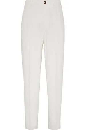 Brunello Cucinelli Pantalon à coupe fuselée