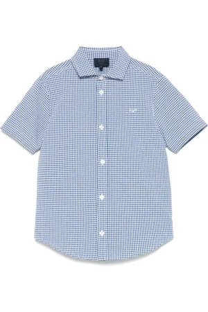 FAY Chemise à motif vichy