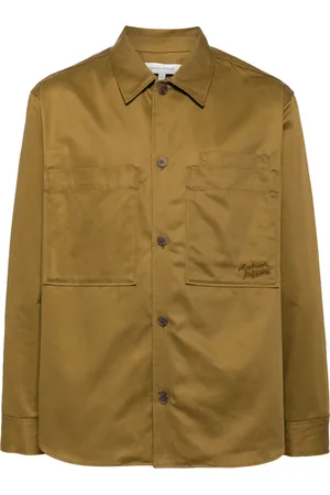 Maison Kitsuné Chemise en coton à logo brodé