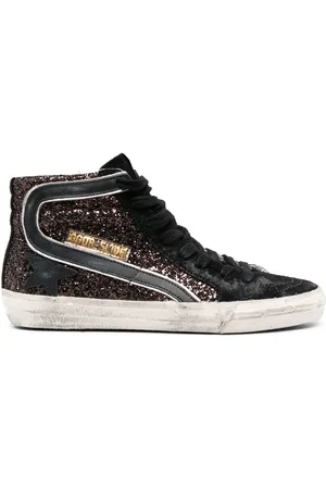 Golden Goose Baskets montantes Slide à paillettes