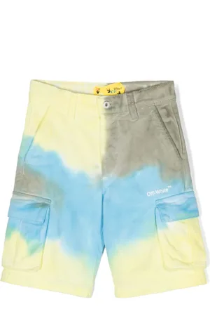 OFF-WHITE Short cargo à imprimé tie dye