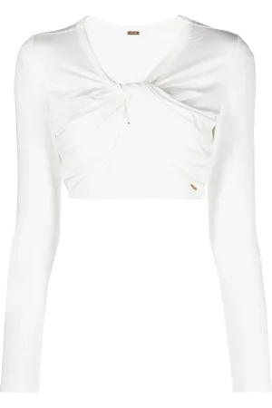 Cult Gaia Haut crop Avani à détail torsadé