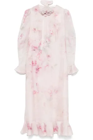 ZIMMERMANN Robe Crush Flower à coupe mi-longue
