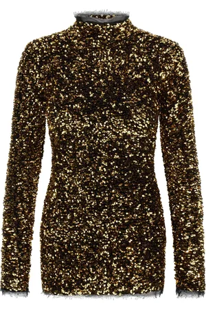 Roberto Cavalli Robe courte brodée de sequins