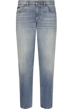 Dolce & Gabbana Jean droit à effet délavé