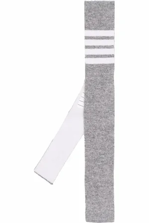 Thom Browne Cravate en cachemire à détail 4 bandes signature