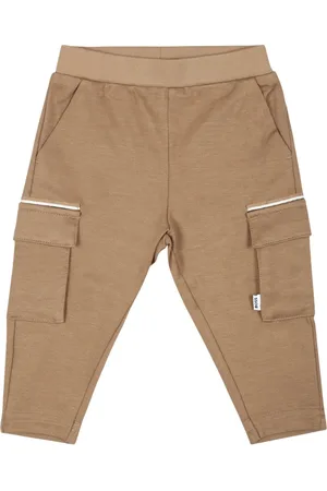 HUGO BOSS Pantalon évasé à taille nervurée