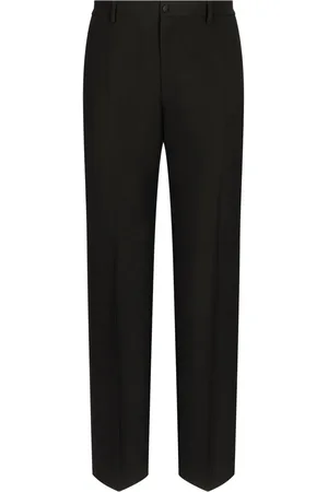 Dolce & Gabbana Pantalon en laine vierge à coupe droite