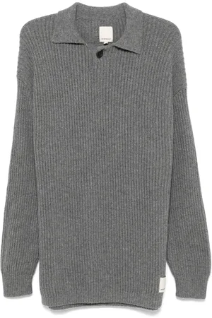 Emporio Armani Polo en maille à design nervuré