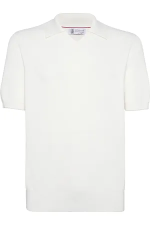 Brunello Cucinelli Chemise en coton à col pointu