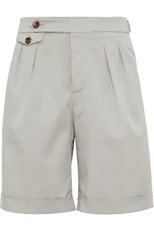 Brunello Cucinelli Bermuda à taille mi-haute