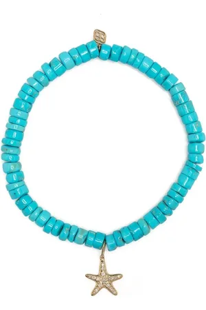 Sydney Evan Bracelet en or 14ct serti der perles en turquoise