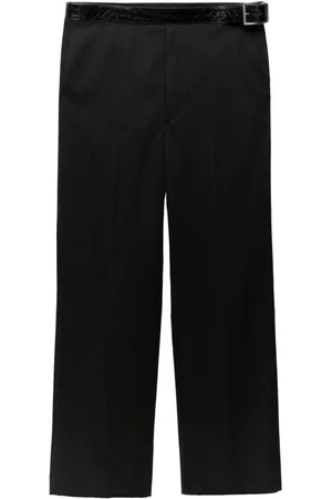 Prada Pantalon chino à taille ceinturée