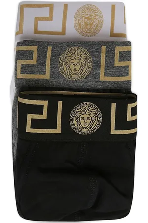 VERSACE Lot de trois slips Greca Medusa Head