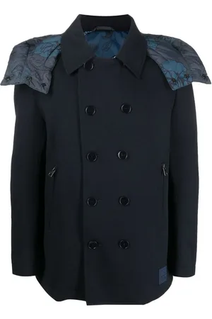 Etro Manteau croisé à capuche détachable