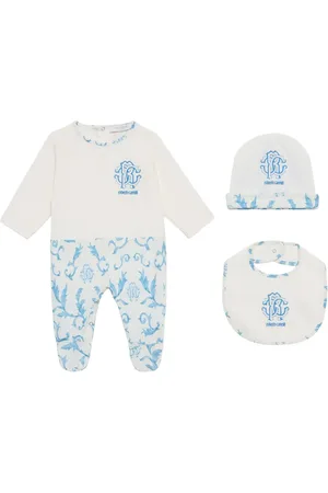 Roberto Cavalli Trousseau de naissance à logo imprimé