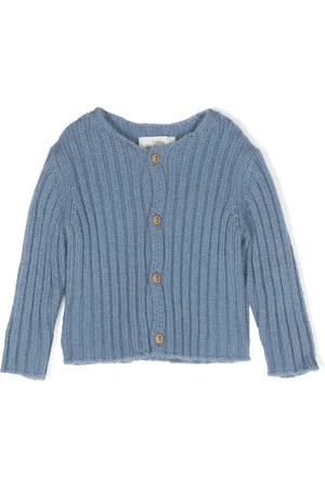 TEDDY & MINOU Cardigan en maille à design nervuré