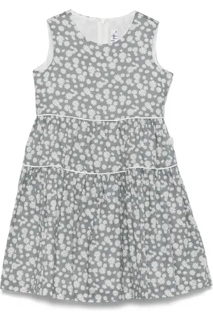 Il gufo Robe à fleurs imprimées