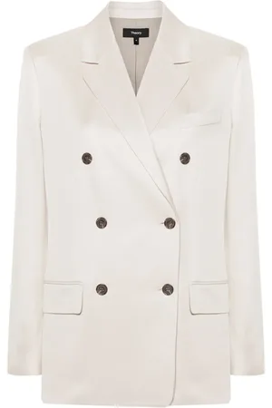THEORY Blazer croisé à revers crantés