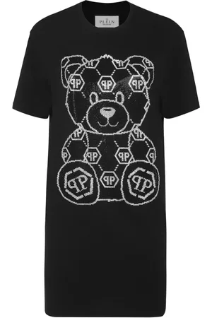Philipp Plein Robe courte à imprimé ourson