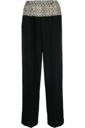 Fendi Pantalon de tailleur à logo imprimé