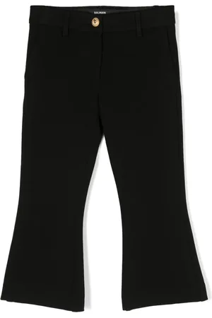 Balmain Pantalon évasé à taille mi-haute