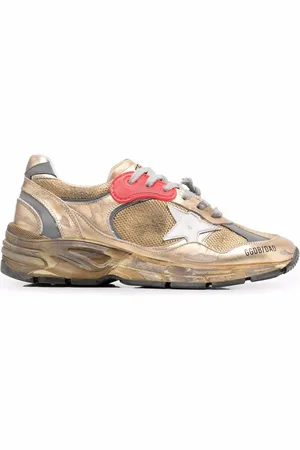 Golden Goose Baskets Running Sole à effet usé