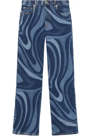 Puccini Pantalon droit à imprimé Marmo