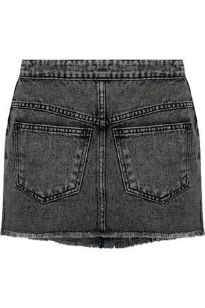 The Mannei Jupe en jean à patch logo