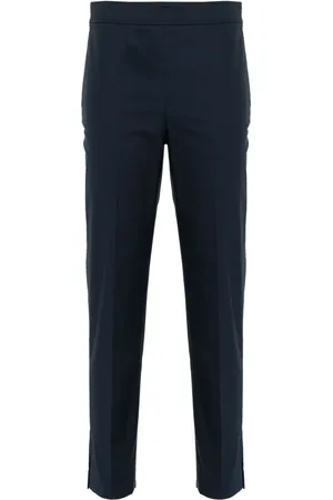 Brunello Cucinelli Pantalon de costume à plaque logo