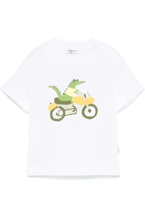 Il gufo T-shirt à imprimé crocodile