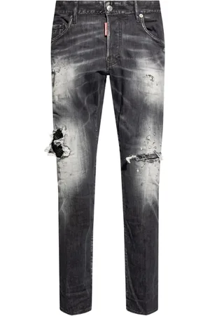 Dsquared2 Jean à effet usé droit