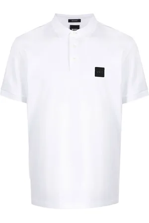 HUGO BOSS Polo en coton à patch logo