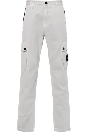 Stone Island Pantalon cargo à patch Compass