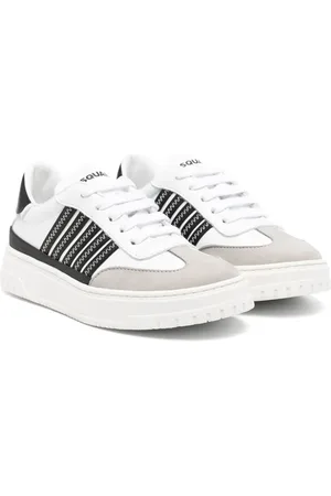 Dsquared2 Baskets en cuir à empiècements