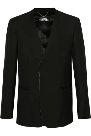 Maison Margiela Blazer boutonné à design sans col