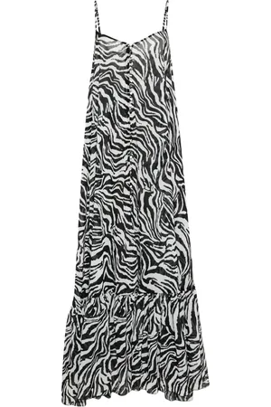 ROTATE X Reina Olga robe longue à imprimé zébré