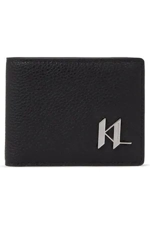 Karl Lagerfeld Portefeuille pliant K/Plak en cuir