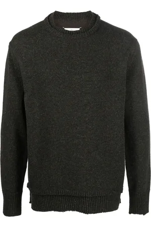 Maison Margiela Pull en maille à détails de coudières