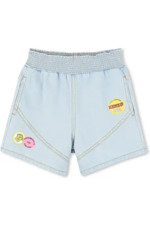 Kenzo Short en jean à patch logo