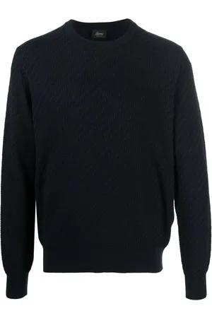BRIONI Pull en soie mélangée à col rond