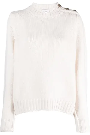 Barrie Pull en cachemire à épaule boutonnée