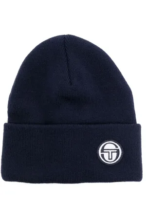 Sergio Tacchini Bonnet en maille nervurée à patch logo