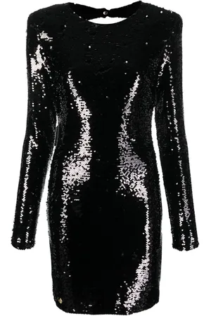 Philipp Plein Robe ornée de sequins à manches longues