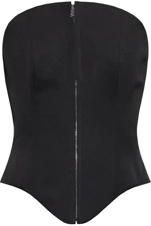 Alexander McQueen Haut-corset à fermeture zippée