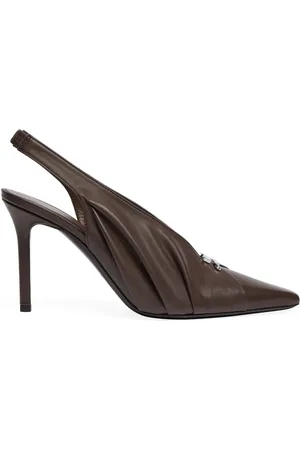 Courrèges Escarpins drapés à bride arrière 90 mm