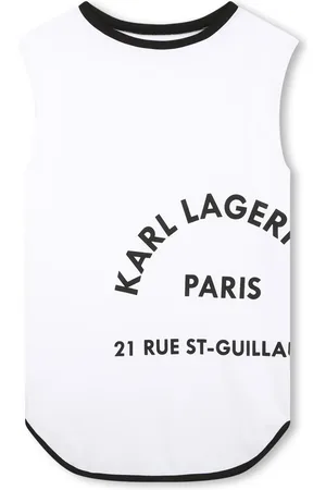 Karl Lagerfeld Robe en coton biologique à logo imprimé