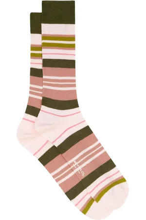 Etro Chaussettes rayées à logo imprimé